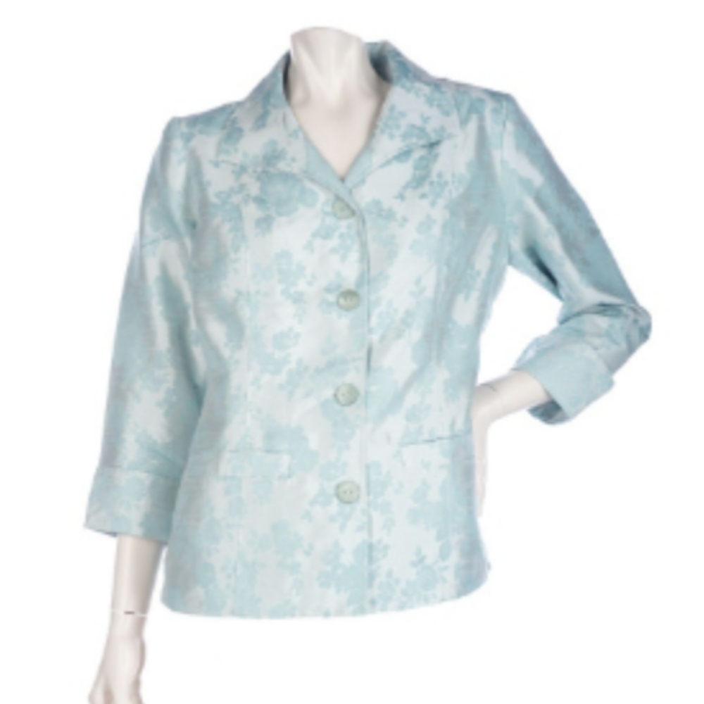 Linea Louis Dell'Olio M green jacquard jacket